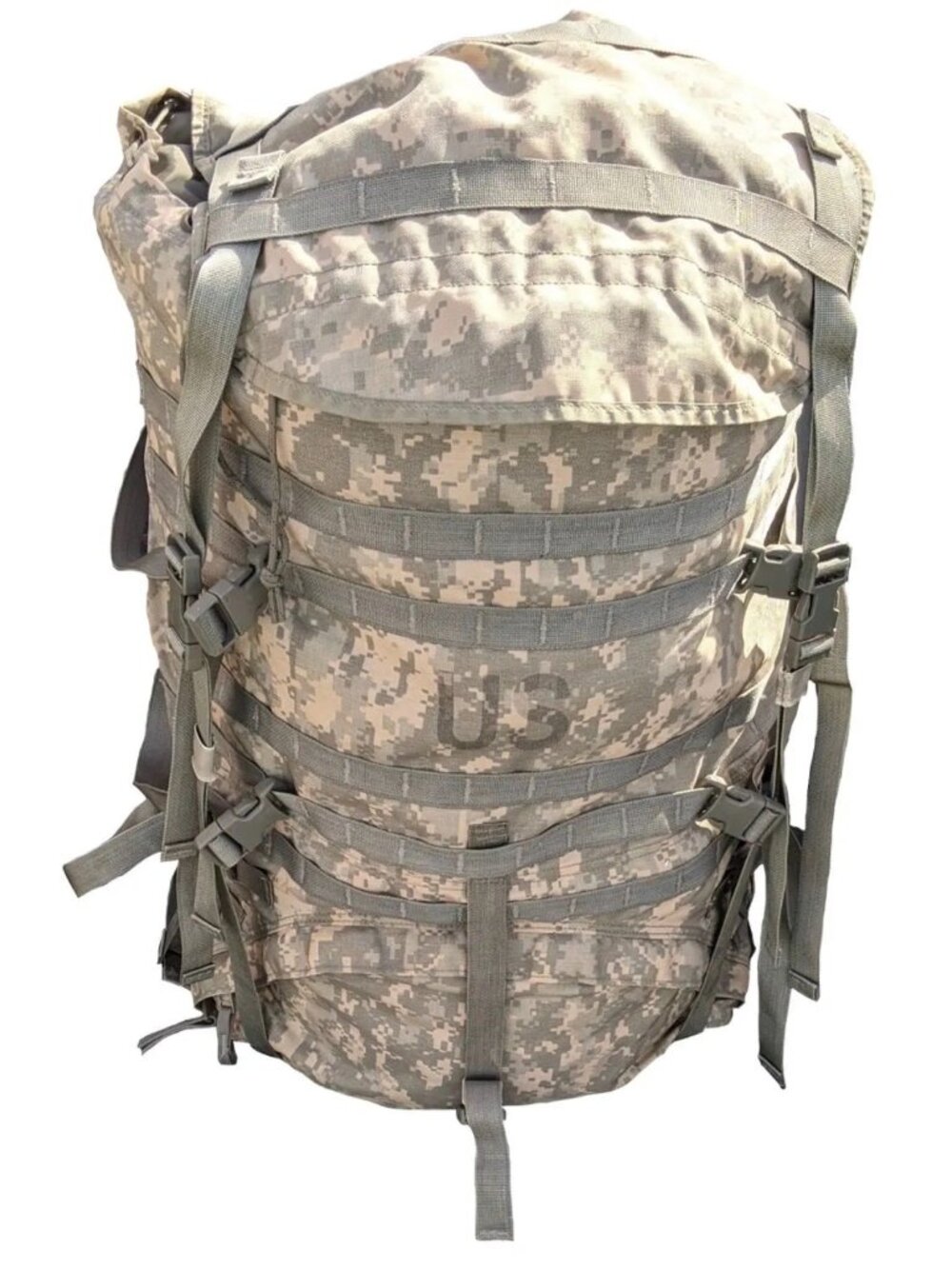 US Military Large rucksack ACU Camo WITH FRAME Belt Shoulder Straps USA The US M
